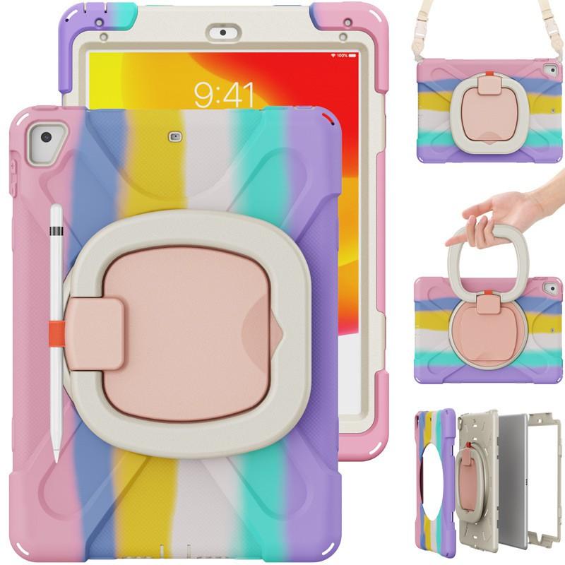 Rotating Wrist Strap Stand Case IPad 9.7 Inch Air Air2 PC Hard Shell With Shockproof Anti-Slip Grip