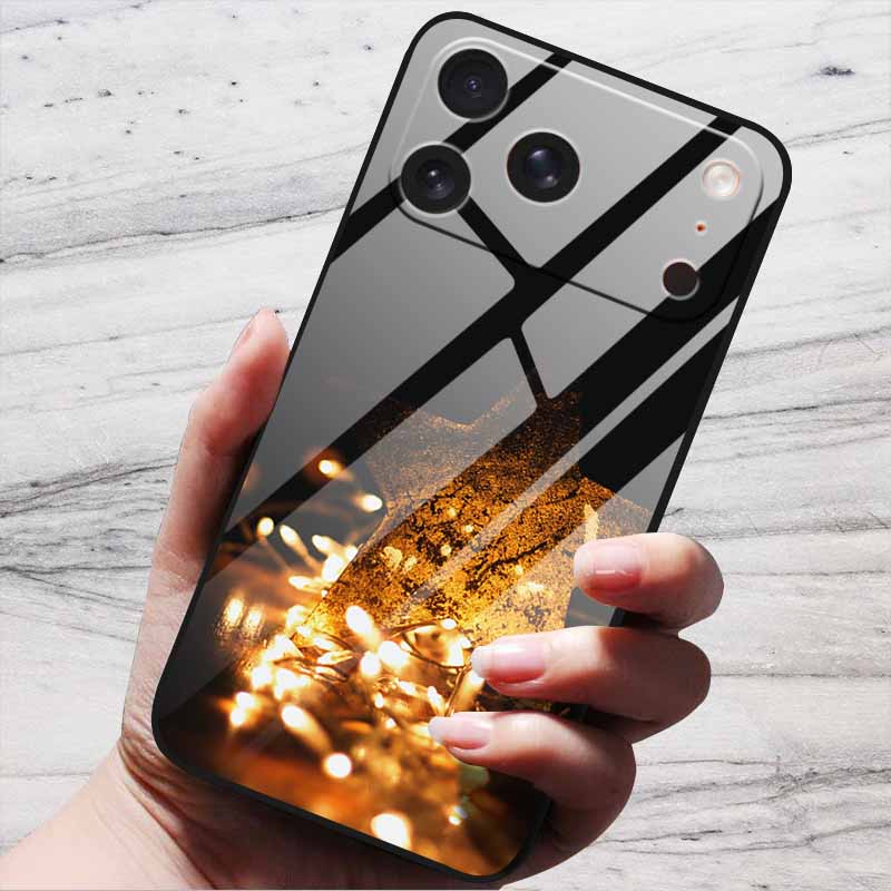 Butterfly Case For iPhone 17 Pro Plus Capa 17 Pro Max iPhone17 Air Bumper Luxury Tempered Glass Hard Back Cover Cute Fund Shell
