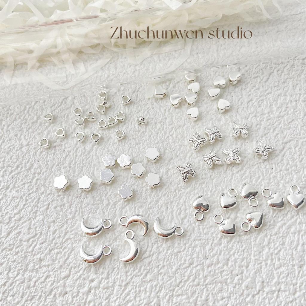 Mini Star & Heart Beads with Moon Pendant & Butterfly Alloy for DIY Crafting