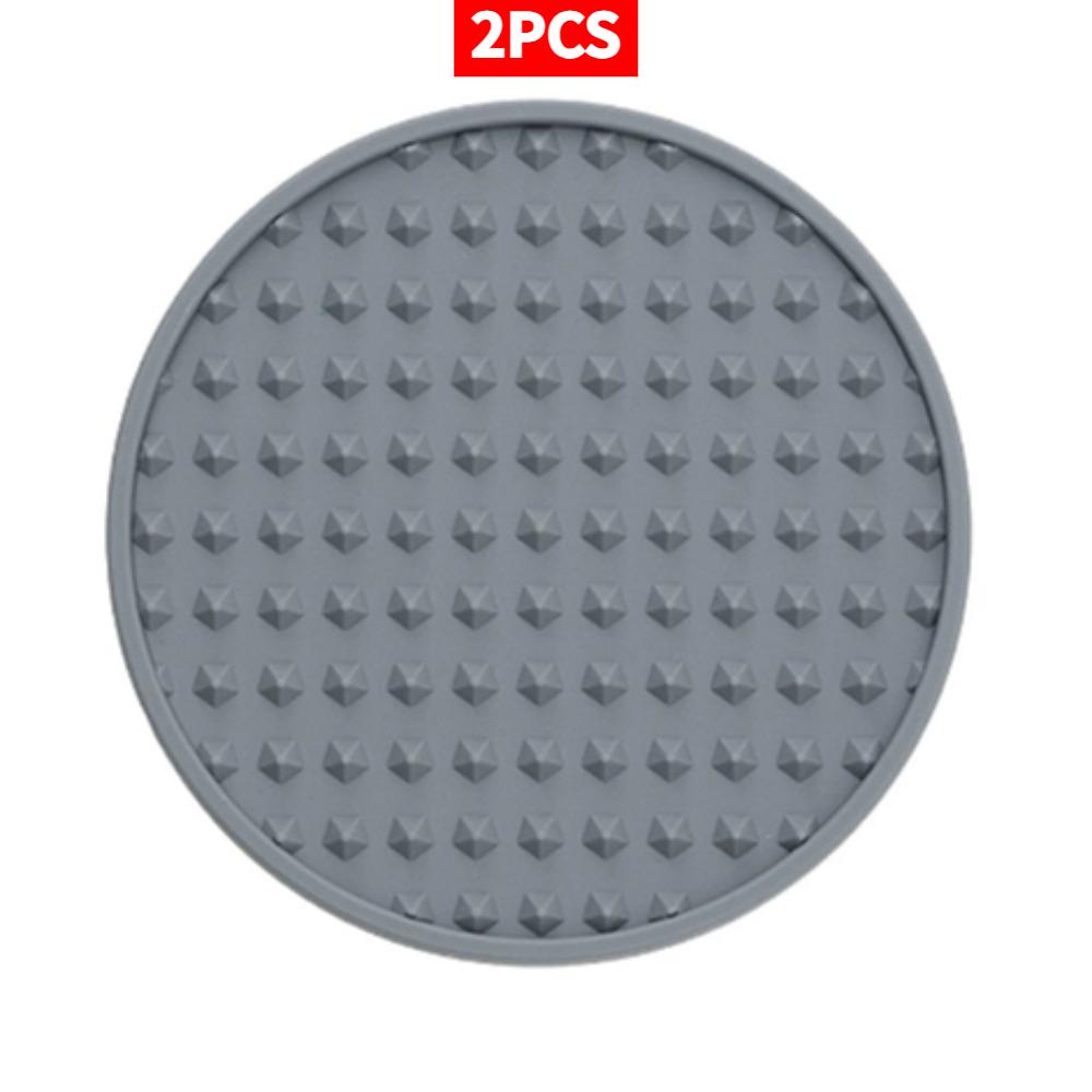 3/6Pcs Silicone Drink Coaster Heat Resistant Cup Dish Drying Mat Tabletop Protection Non-Slip Coasters for Drinks