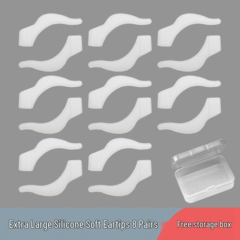 Silicone Anti-Slip Ear Hooks for Glasses - Sports Ear Grips & Retainers