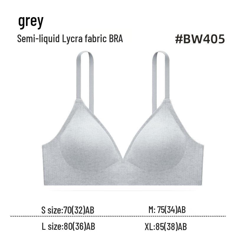French Seamless Wire-Free Push-Up Triangle Bralette - Breathable, Skin-Friendly Cotton, Anti-Sag Design