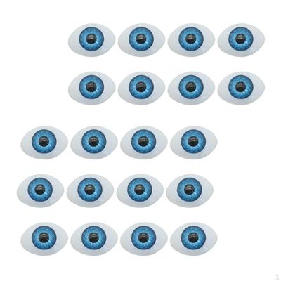 10 Pairs 16Mmx23mm Simulation Eyeballs Doll Making Accessories Funny Durable