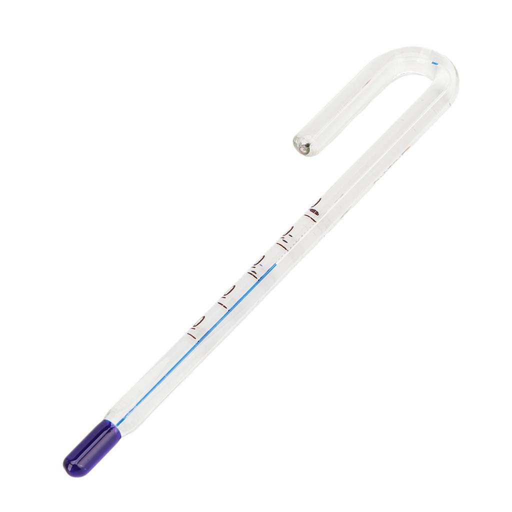 Aquarium Glass Thermometer Professional High Accuracy Crutch Shape Glass Water Thermometer for Fish