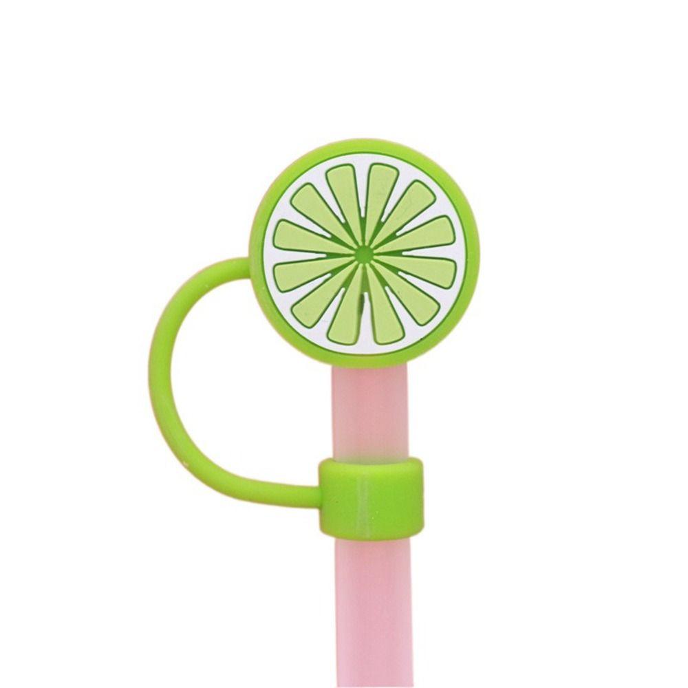 Dust-proof Drinking Dust Cap Reusable Straw Tips Cover Creative Silicone Straw Plug  Bottle