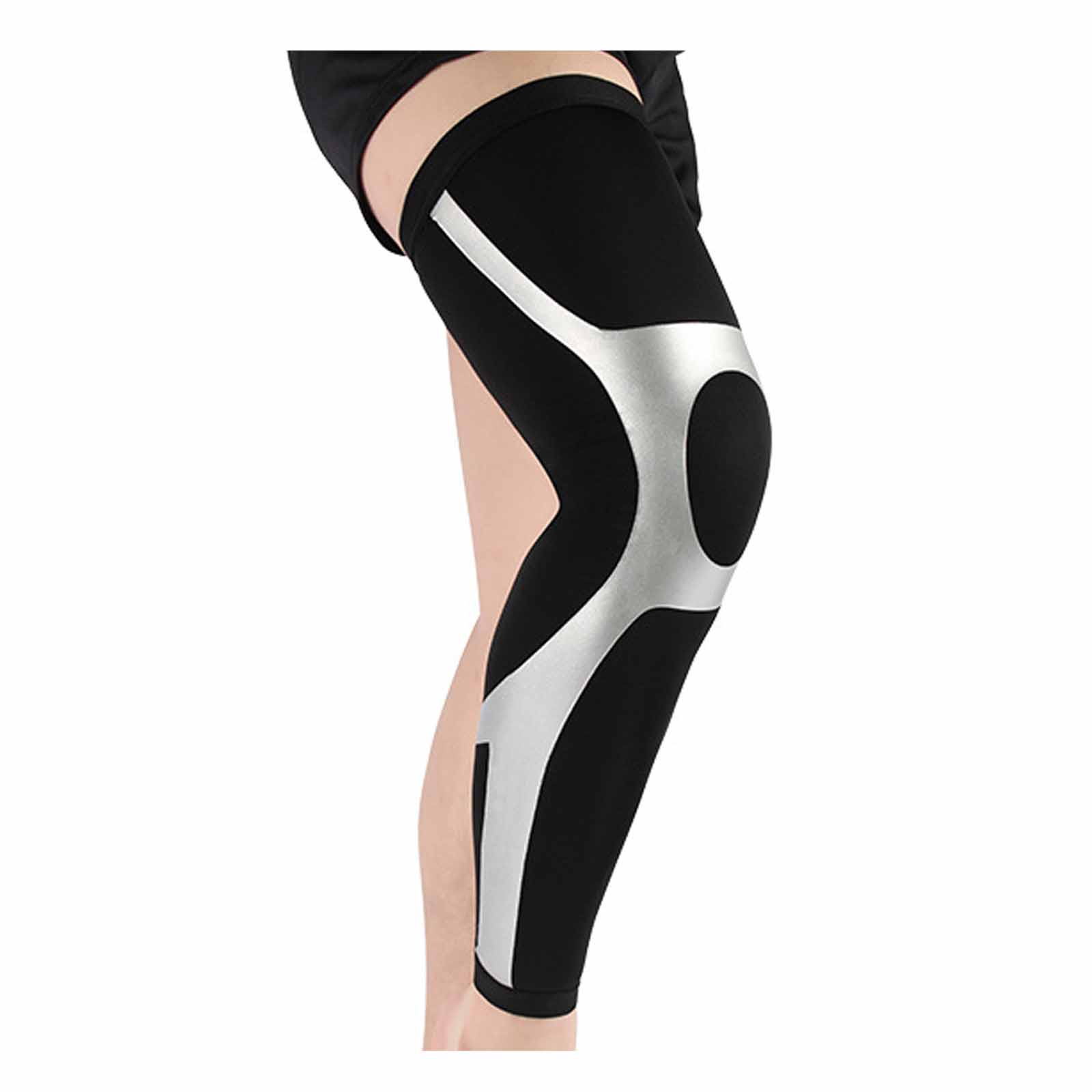 

Knitted Compression Knee Pads, Thigh & Calf Protectors - Men Women Outdoor Sports Gear for Basketball Football Cycling Running - Protective Support L