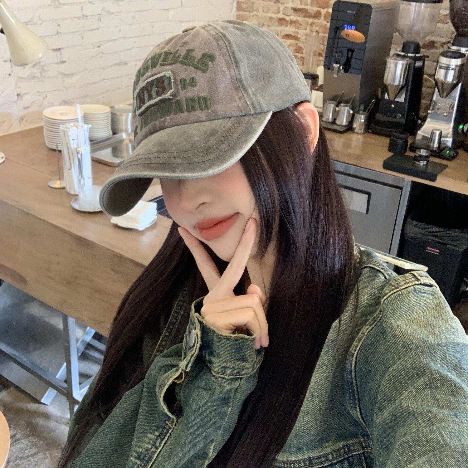 

Новая модная уличная кепка ретро чехол старая английская вышитая наклейка бейсболка женская солнцезащитная кепка Adjustable армия зеленый