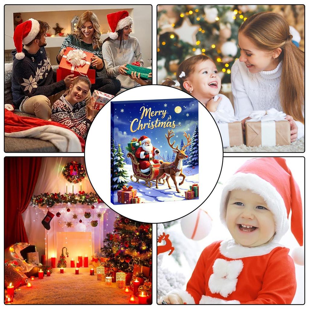 Calendar Advent Charm Christmas Countdown Calendar Bracelets Making Kit 24-Days Jewelry Making Supplies For Kids Teens Women