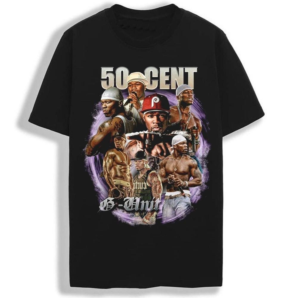50 cent G Unit Short Sleeve Cotton Black Unisex All Size S-234XL Shirt Unisex T-Shirt M