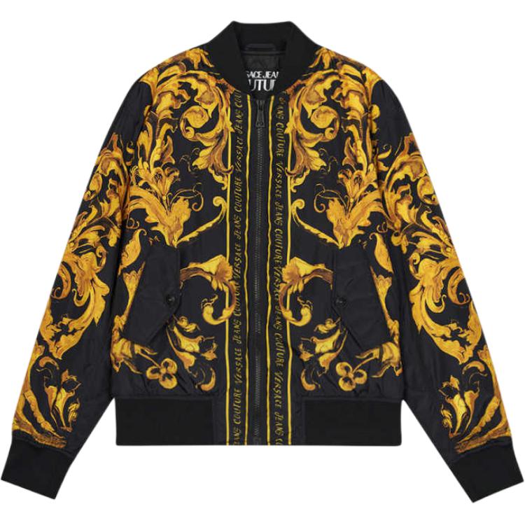Versace Jeans Couture baroque-print bomber jacket