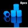 Luminous Car Tire Valve Cap Fluorescent Night Glowing Tire Decor Motorcycle Electric Bicycle Hub Valve Caps Car Accessories Valve Stems 1