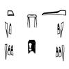 Carbon Fiber Stickers for Mondeo Interior: Center Console & Gear Shift Decoration