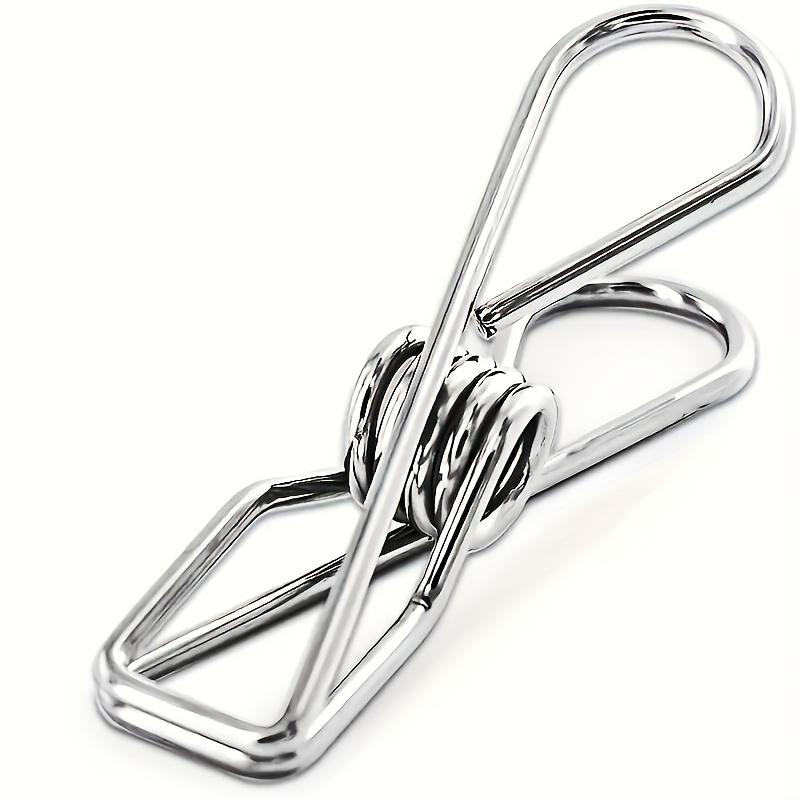 1 Pack/20pcs High-quality Stainless Steel Clothes Drying Clip | Rust-proof Heavy-duty Metal Clip with Safety Spring Clamp