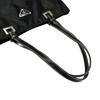 PRADA Triangular logo Tote Bag black Women used