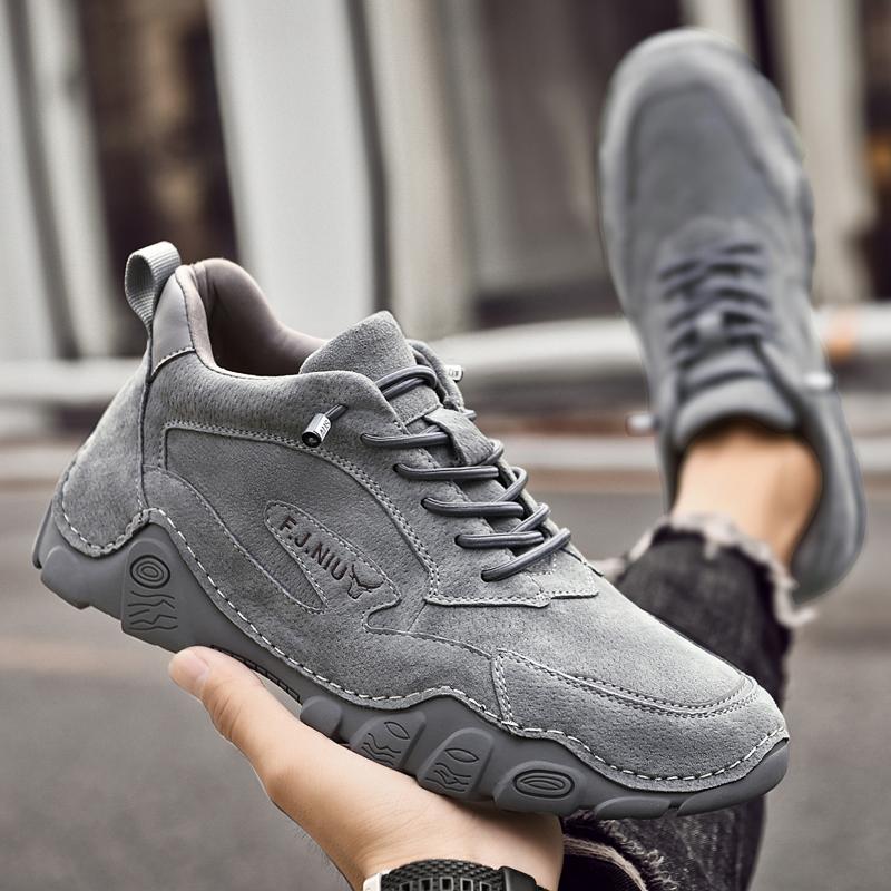 38-46 Herren Rutschfest Abriebfest Mode Lässige Lederschuhe Low Top Lederschuhe Outdoor Herren Winterstiefel