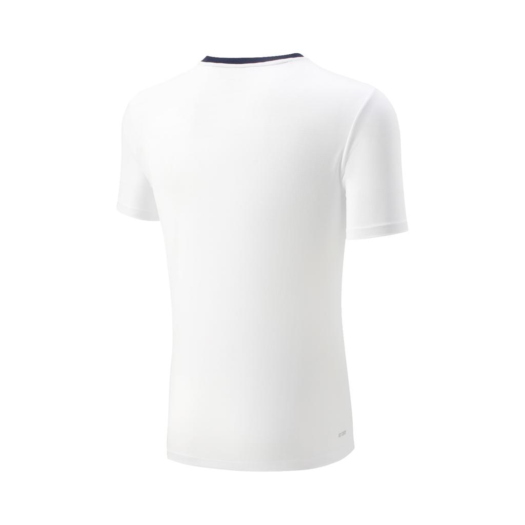 Li-Ning Badminton Series Color Block V-Neck Breathable Versatile Short Sleeve T-Shirt Mid Waist Shorts Casual Sports Set Unisex Sports Set AATV041-2