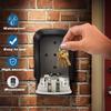 Wall Mount Key Lock Box 4 Digit Password Code Security Lock No Key for Home Office Key Safe Secret Storage Box Organizer