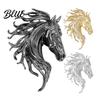 Anti-rust Brooch Pin Retro Style Horse Head Design Anti-oxidation Sophisticated
