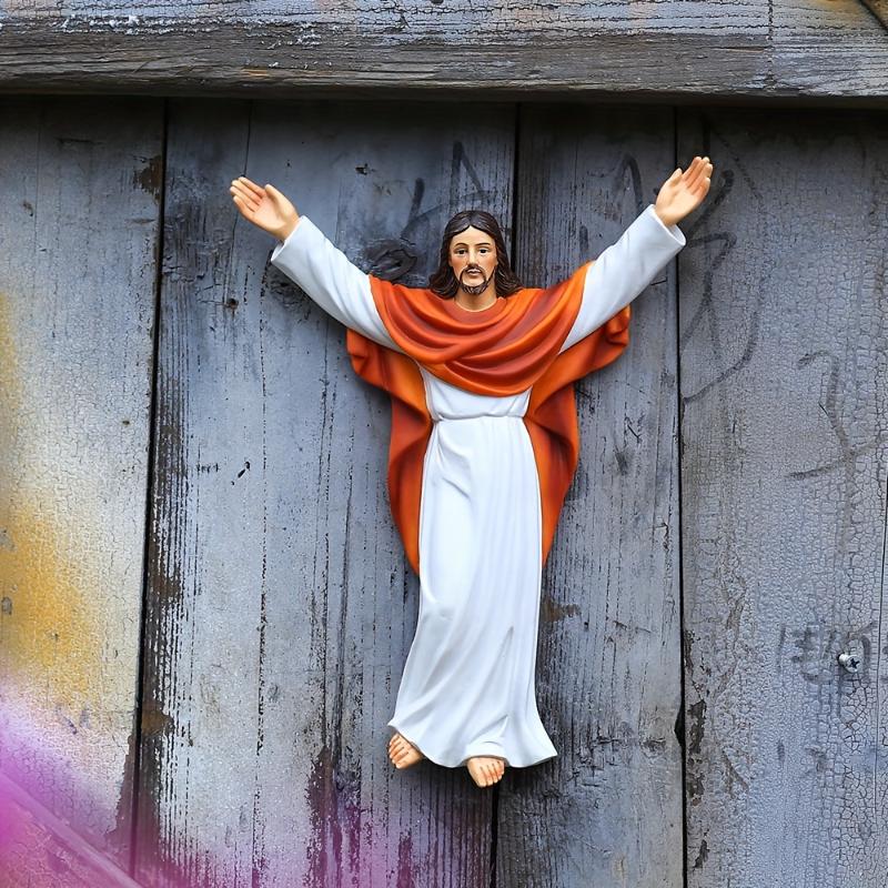 Jesus-Ikonen, religiöse Dekorationen, religiöse Statuen, Geschenke, christliche Heimdekorationen, Gartendekorationen für draußen, Weihnachtsdekorationen