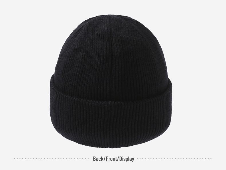 Men's & Women's Warm Knitted Wool Hat: Autumn/Winter Outdoor Cold-Proof Velvet-Lined Cycling Beanie