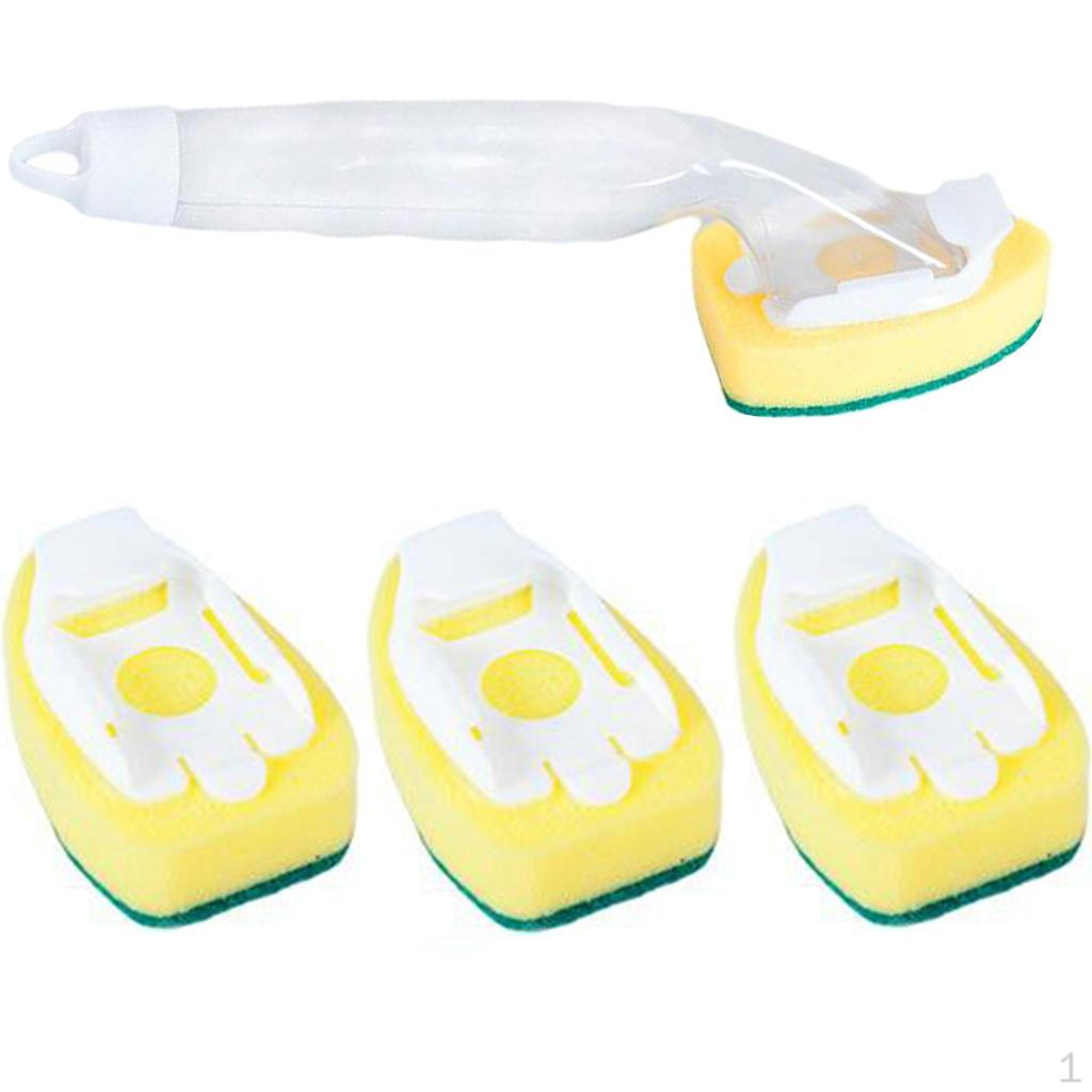 

Heavy Duty Dish Sponge with 1 6 Refill Replacement Heads,Reusable and Convenience Cleaning