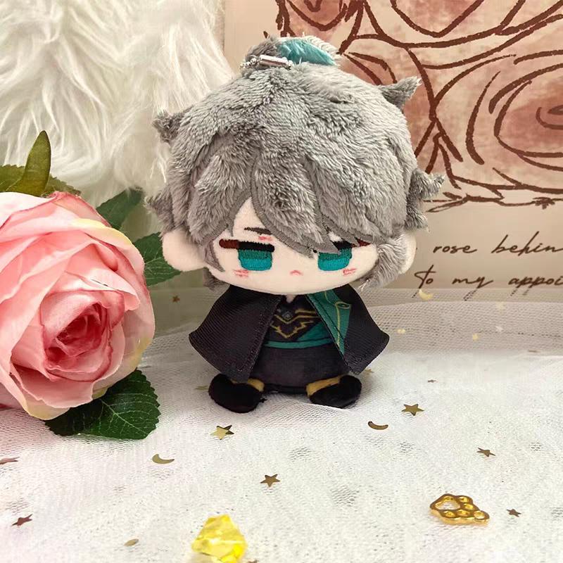 Genshin Impact Character Plush Doll Keychain Bag Pendant Anime Figure Toy Arlecchino Wriothesley Kinich Nefer Lauma Aino Jahoda