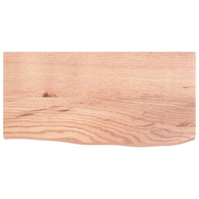 VidaXL Light Brown Bathroom Countertop 60x30x2 Cm Treated Wood 3156101