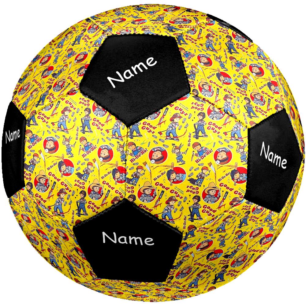 Custom Name Chucky Theme Size 5 Soccer Ball, Suitable for Both Indoor and Outdoor Matches, a Gift Suitable for Everyone.
