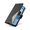 Applicable to Samsung A56 leather case Moto G84 two-color splicing rhombus small fragrant style card wallet case Redmi 14C