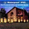 Flickering Flame Solar Garden Lights, Waterproof Outdoor Lawn Lamp Realistic Fire Effect for Yard Patio Pathway Halloween Holiday Decor Lighting