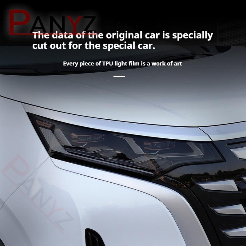 TPU Car Headlight Protective Film Clear To Black/Purple Intelligent UV TPU Self Healing Anti Scrastch For Tesla VW Hyundai Kia