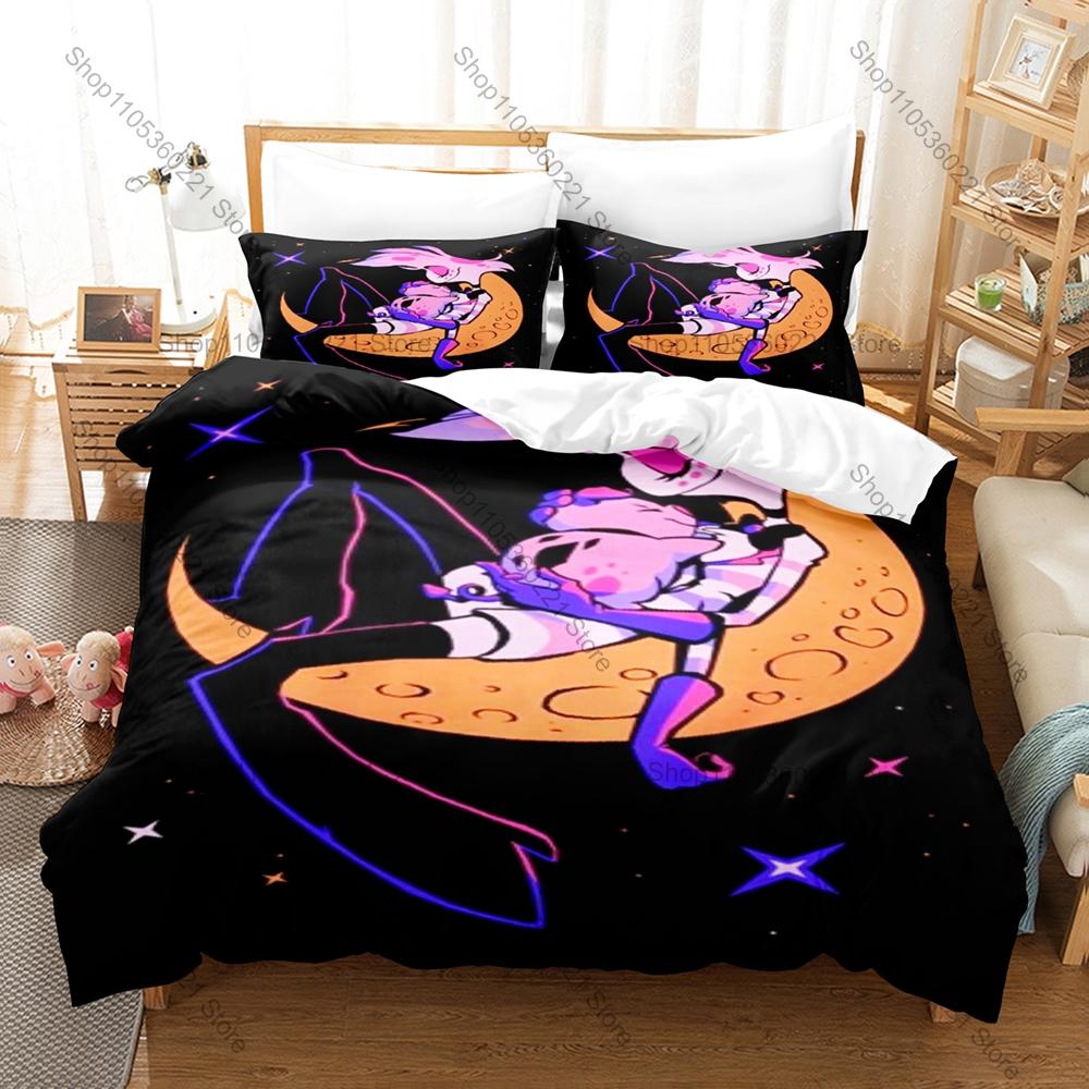Ensemble de literie Ange Poussière Nugget Rond 3 Pièces Housse de couette Tissu Brossé Lit Simple Jumeau Queen King Size Linge de lit 100x130CM