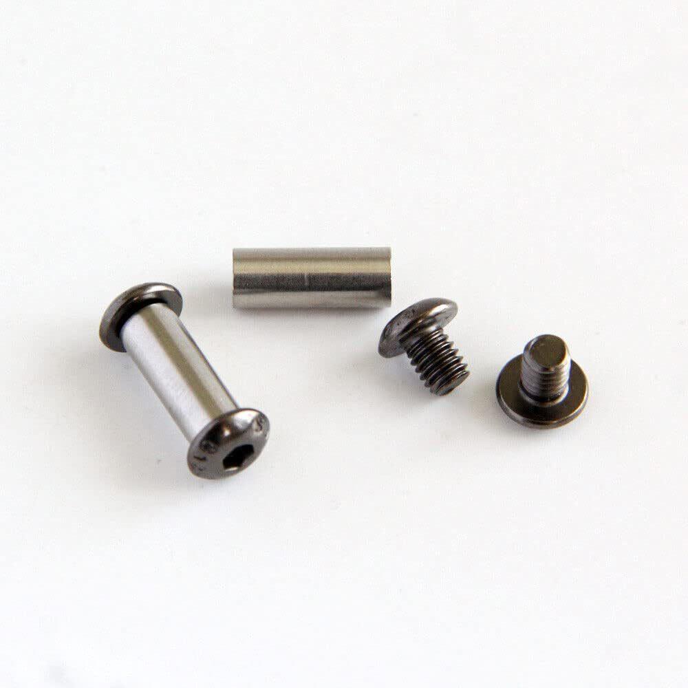 10 Sets/lot 12 Sizes DIN912 Alloy Steel Material 12.9 Grade Knife Handle M4 Thread Hexagonal Screws Locking Nail Spindle Rivet