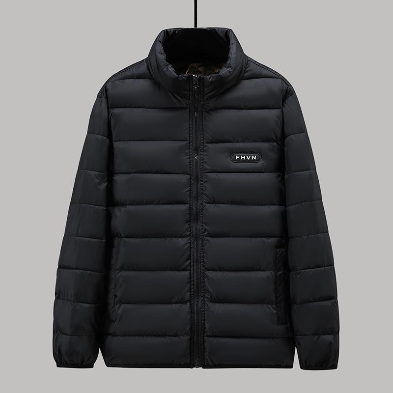 Men's Plus Size Lightweight Cotton Padded Jacket - Warm Winter Coat for Larger Sizes