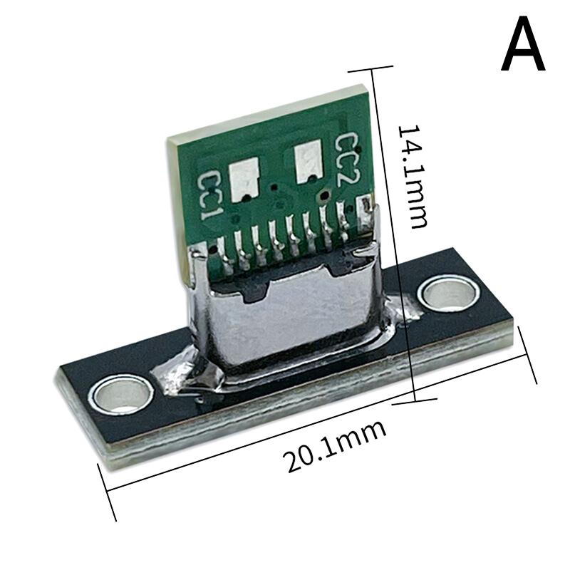 USB 3.1 Typ C-Buchse mit Schraubbefestigungsplatte Typ-C USB-Buchse 3.1 Typ-C 2-polige 4-polige 5-polige 6-polige Buchse