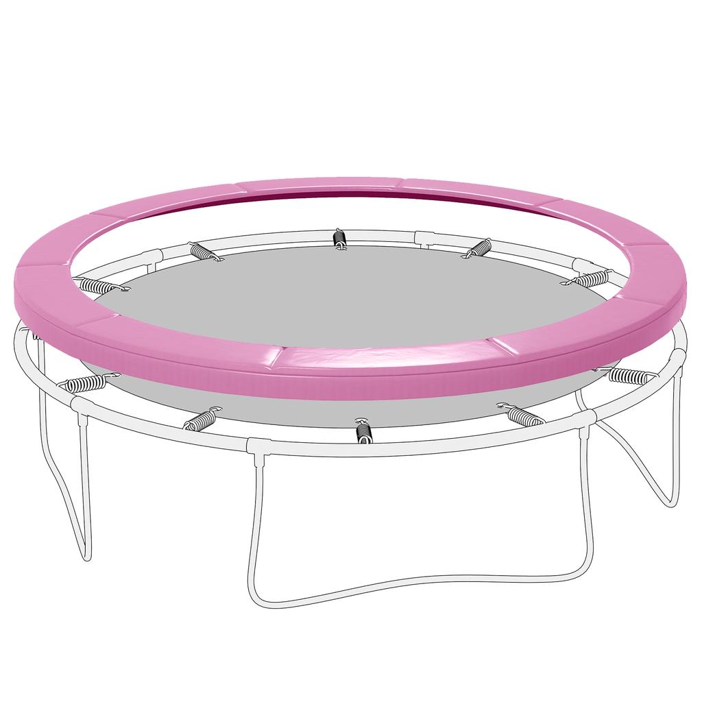 Replacement Spring Cover for Trampolines, Waterproof, Tear-Resistant, diameter 244 cm, Pink