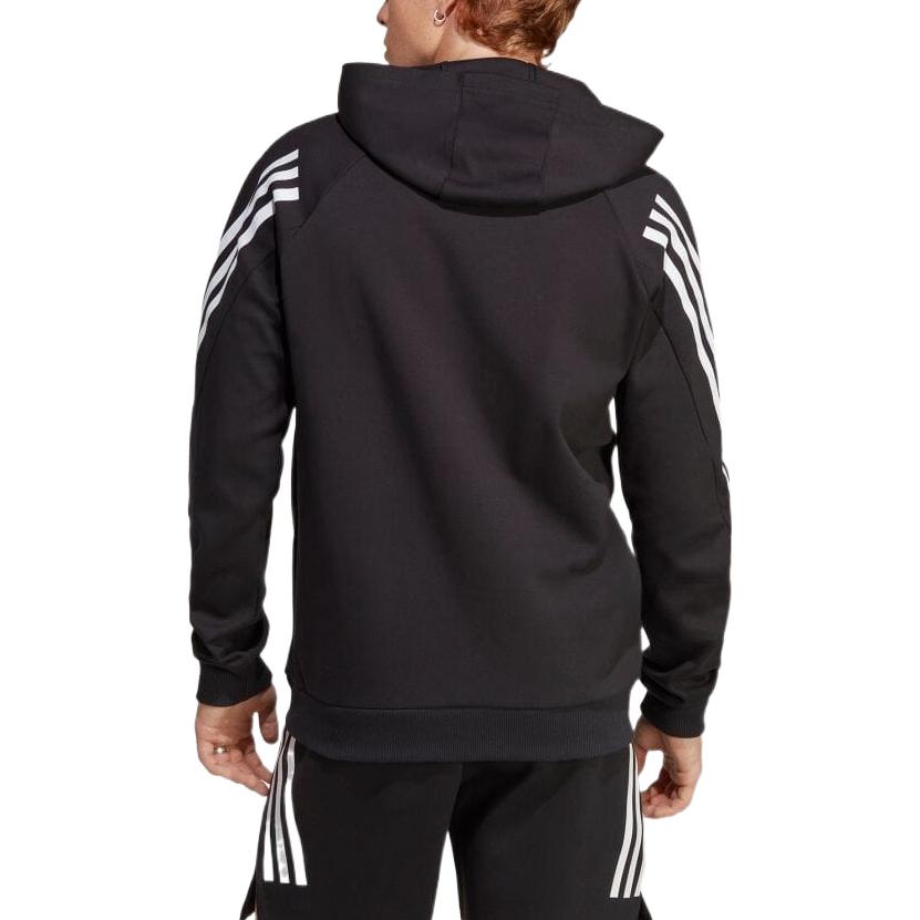 adidas Future Icon Stripe Sports Hoodie Men Hoodies Black IC6710