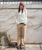 Onseuka Straight Flare Denim Pants (Honey Beige)