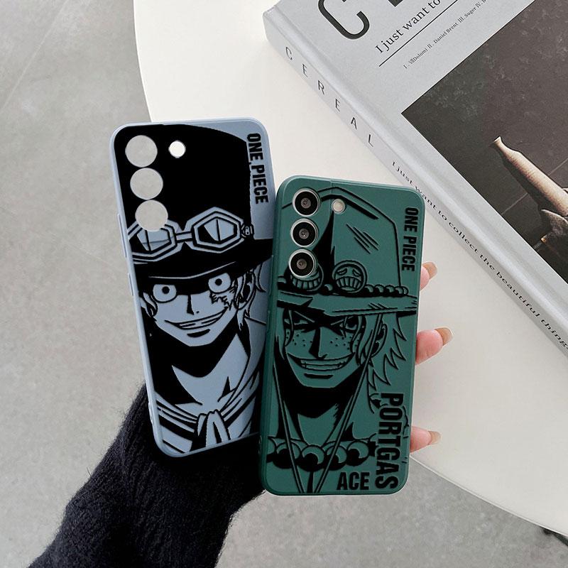 Luffy Ace Sabo Manga Ones P-PIECE Phone Case For Samsung Galaxy S26 S25 Ultra S24 S23 S22 Plus S21 S20 FE S26 A37 A57 5G Cover