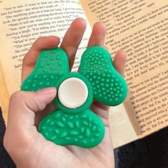 Koniczyna Odstresowująca Zabawka Sensoryczna Fidget Spinner Ergonomiczna Przenośna Podróżna Antystresowa 3 Tekstury Masaż Koniczyna Spinner Zabawka Dekompresyjna