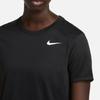 Nike Dri-Fit Solid Color Logo Crew Neck Loose Short Sleeve T-Shirt Women Tops Black DX0687-010