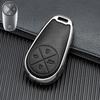Key Cover for 2022 NIO ES6/ES8/EC6 - Double-Sided Leather and Metal Design, Unobstructed Signal Protection