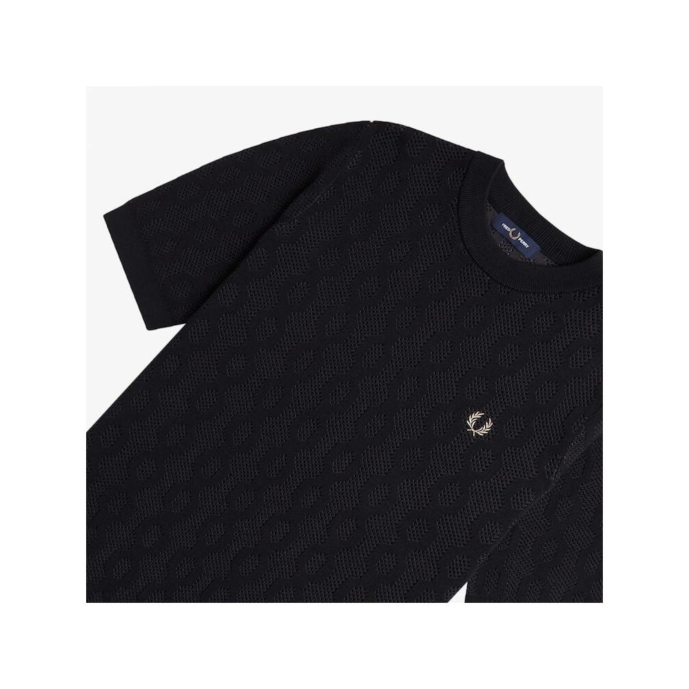 Fred Perry [headquarTers Genuine] Fred Perry [sharp] Open KniT T shirT  102  Afpm2417622 102 qzgAfpm2417622 102