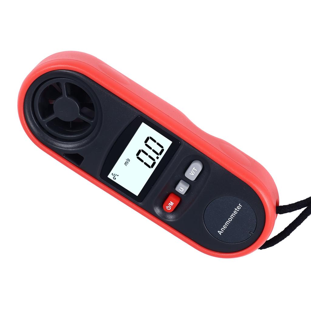 Anemometer Handheld Digital Wind Speed Meter Gauge Air Flow Tester for House HVAC 14 Fahrenheit ‑113 Fahrenheit