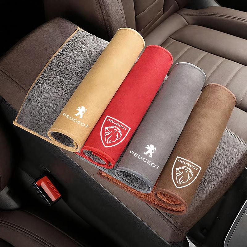 Suede Car Wash Towel Microfiber Cleaning Rag Cloth For Peugeot 206 307 308 3008 L207 208 407 4008 408 508 2008 5008 301 205 106
