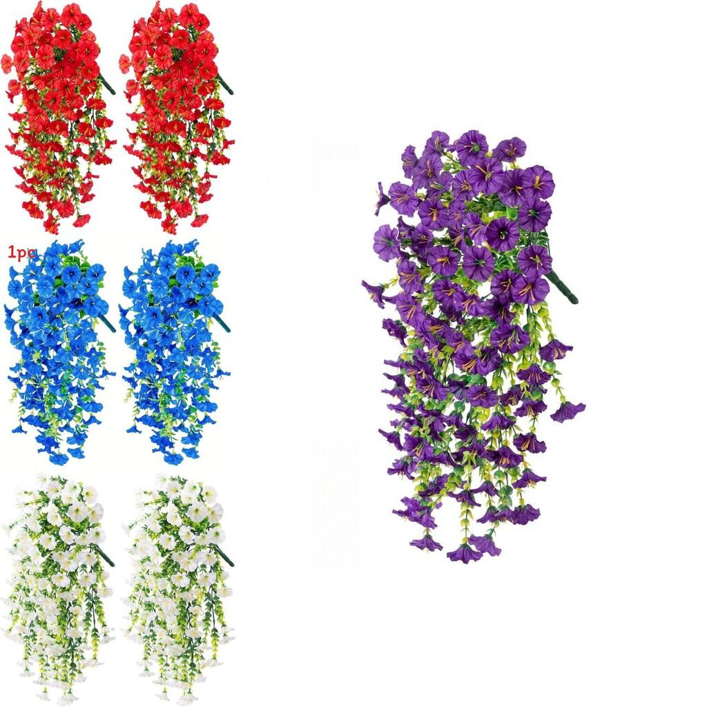 Artificial Ipomoea Nil L Roth Flower Wall Hanging With Plastic And Silk Materials For Garden And Event Decor