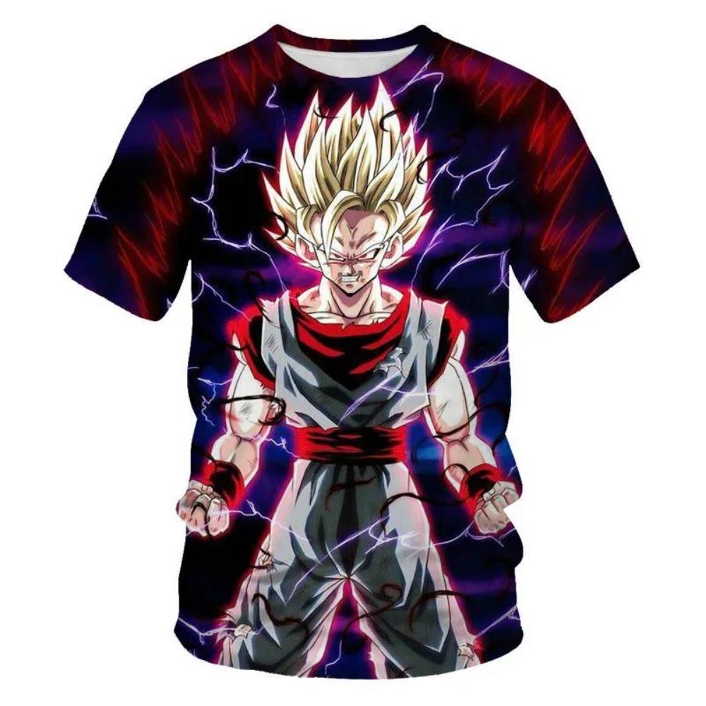Anime Dragon Ball Son Goku 3D Print Kids T Shirt Summer Fashion Casual T-shirt Boy Girl Unisex Children's Clothing Tshirt Tops