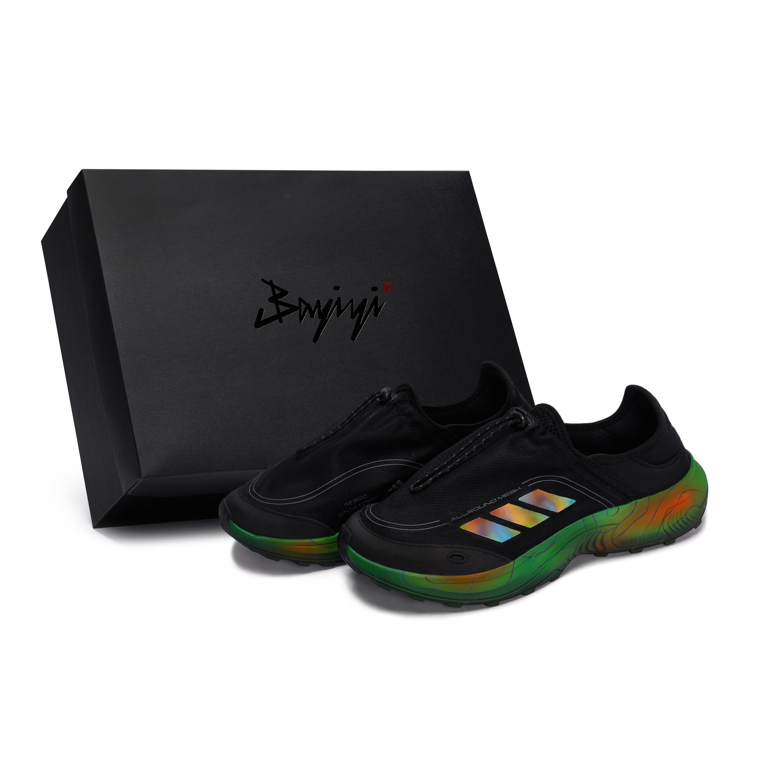 

Adidas FC WALKER Abrasion Resistant Low top Casual Shoes Men s Black Green Orange JP6646(Team80-S-BOX) 42
