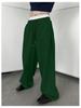 Herren Europäische und Amerikanische Jogginghose mit Kordelzug, Gerades Weites Bein, Lockerer Schnitt, Sportlicher Stil und Taschen