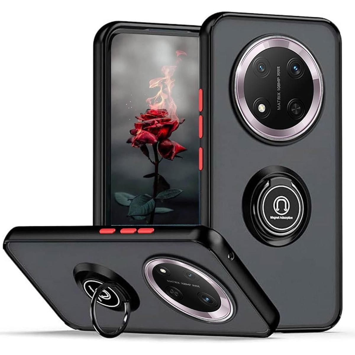 

Матовый защитный чехол для Honor Magic 7 Lite 5G Magic7 Pro X9c чехол-кольцо магнитная подставка держатель противоударный чехол Fundas Honor X9c